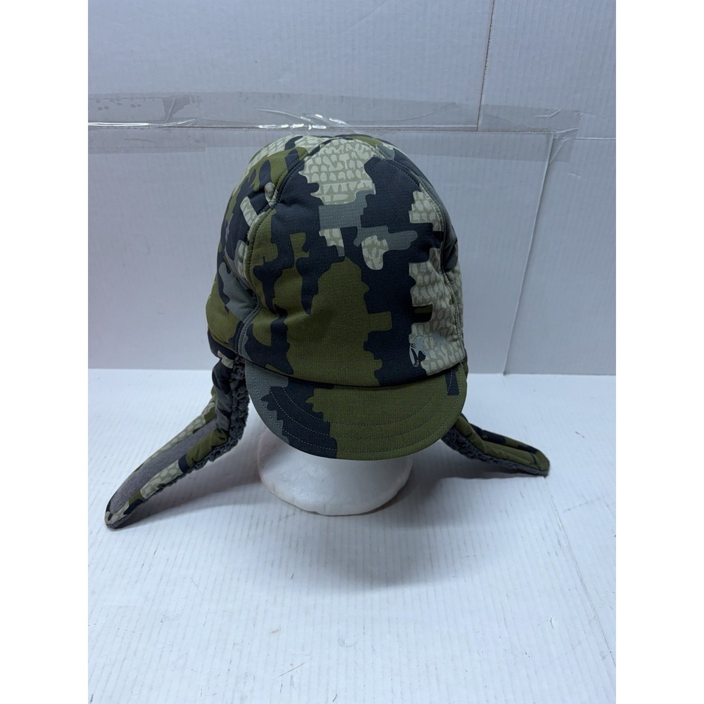 Kuiu Kenai Soft Shell Green Beanie Sherpa Fleece Lined Hunting Hat Cap Men